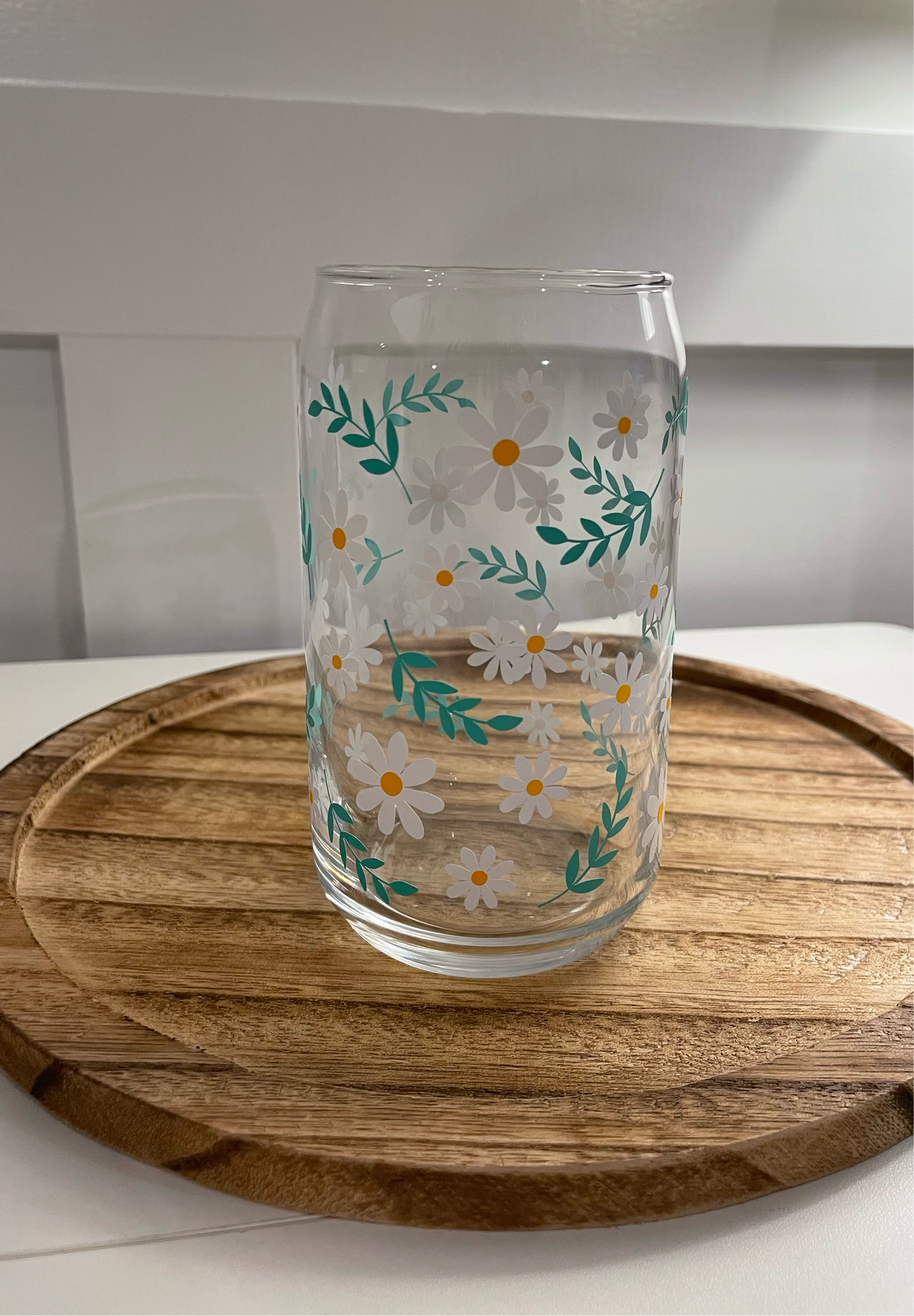 Daisy 16oz Glass Cup